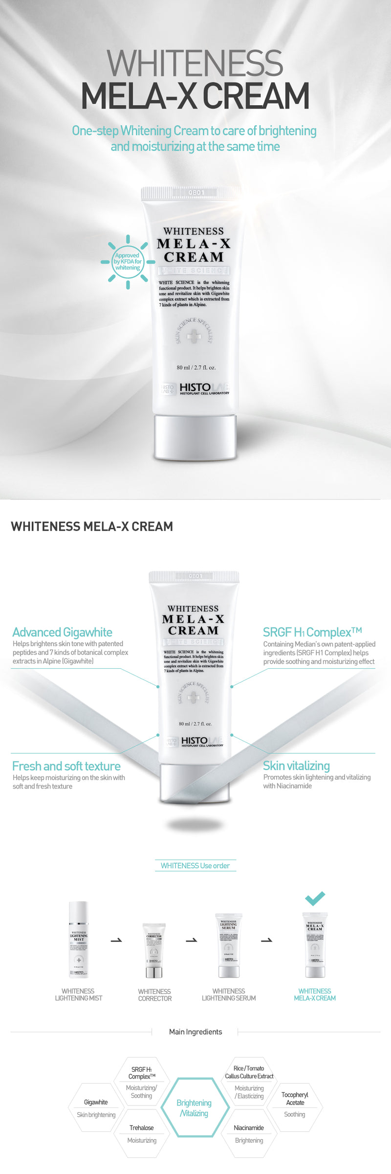 Whiteness Mela-X Cream