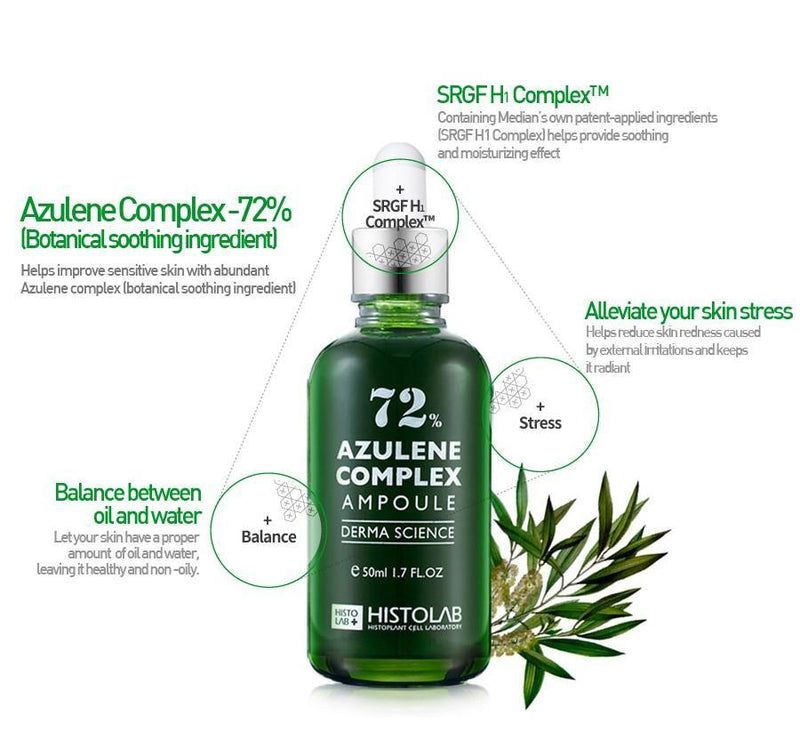 Azulene Complex Ampoule 72 | Oily Skin Serum – HistoLab Medical Skincare