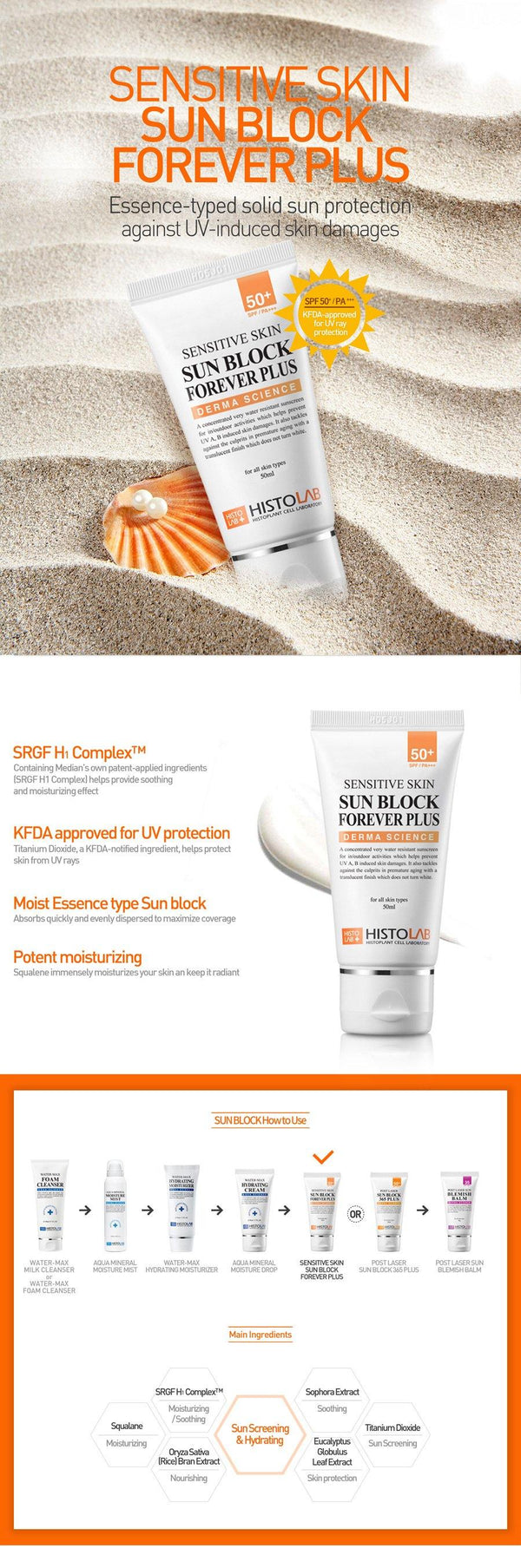 Sensitive Skin Sun Block Forever Plus - HistoLab Canada